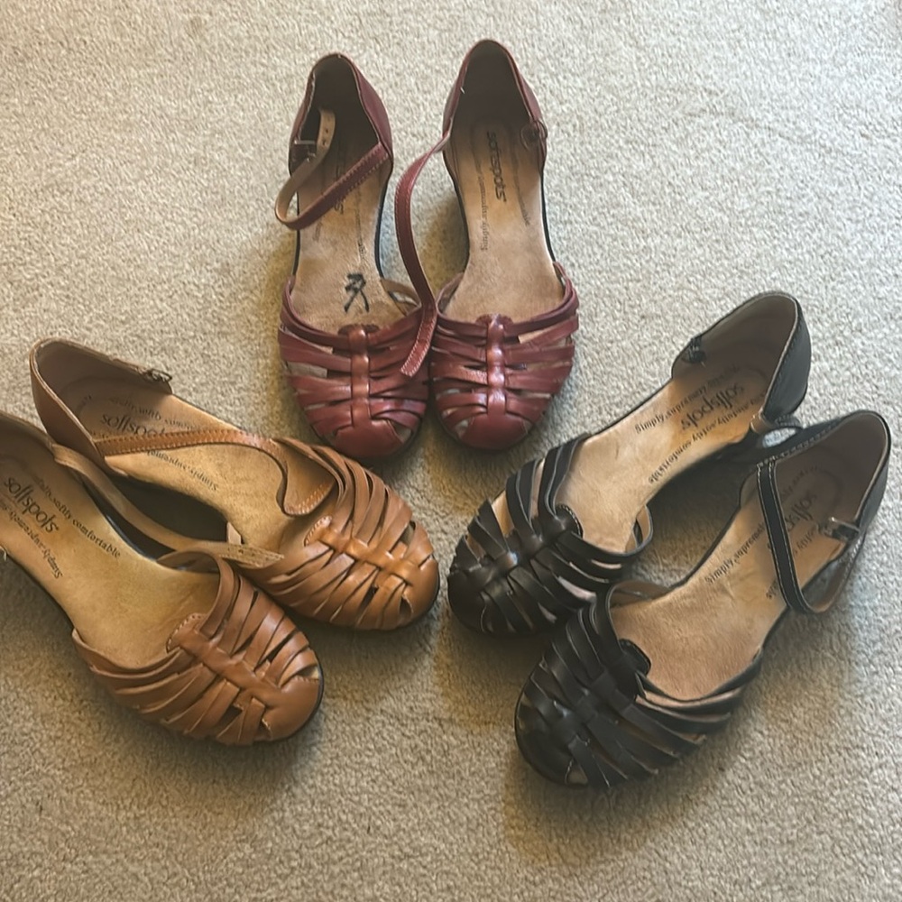 3 Pairs Softspots Women's Tatianna Sandal 6.5